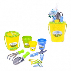 Набор для садоводства из серии Помогаю Маме, 10 предметов, в сетке (ABtoys, PT-00604)